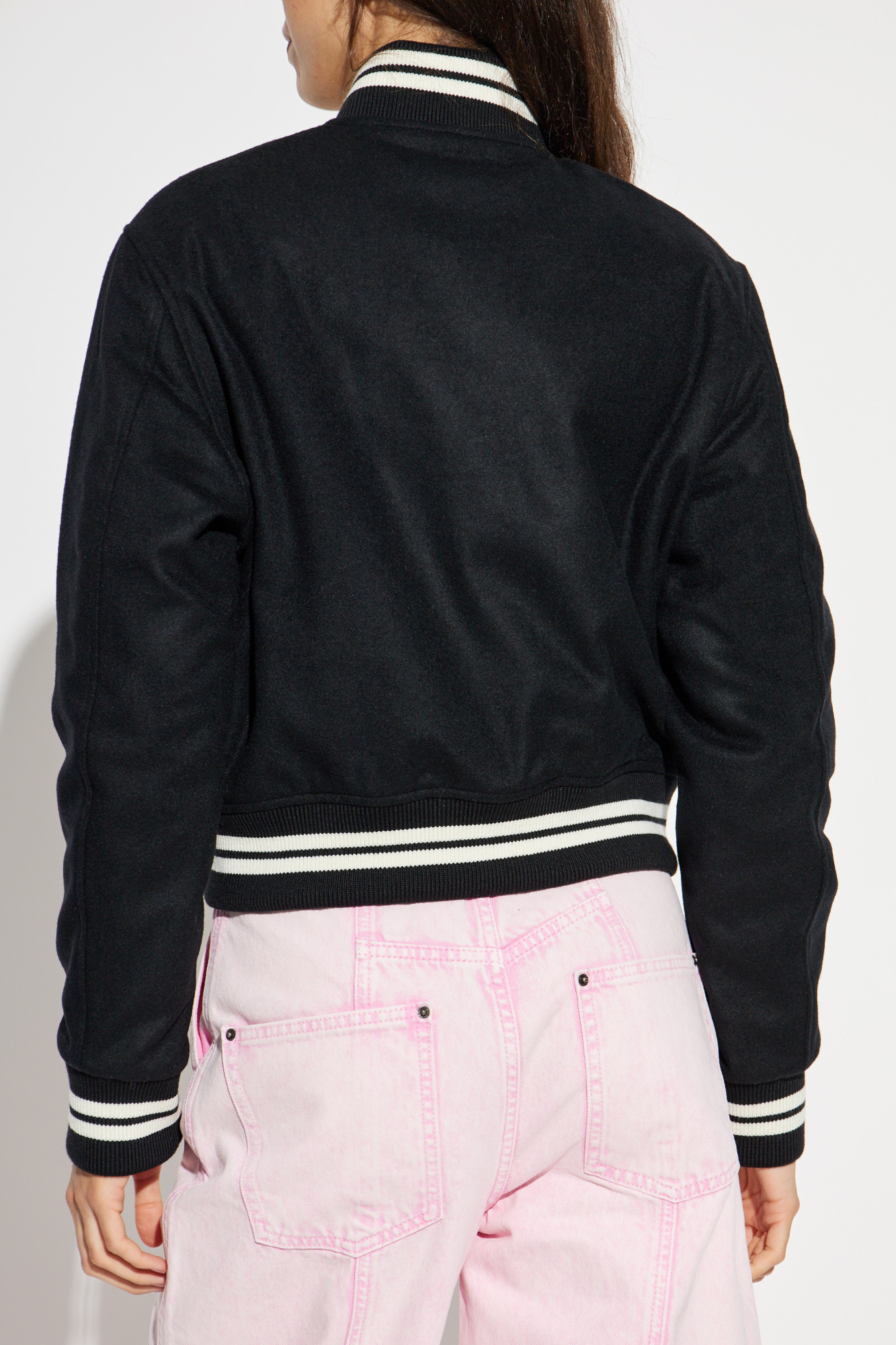 ジャケット OFFICINE GENERALE Women Jackets WTLG405PRE BLACKECRU Black Black Wool jacket Officine Generale - Vitkac AS